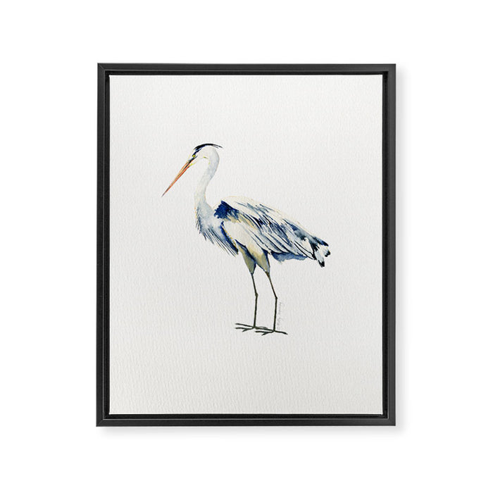 Blue Heron  Framed Canvas Print Gallery Image 1