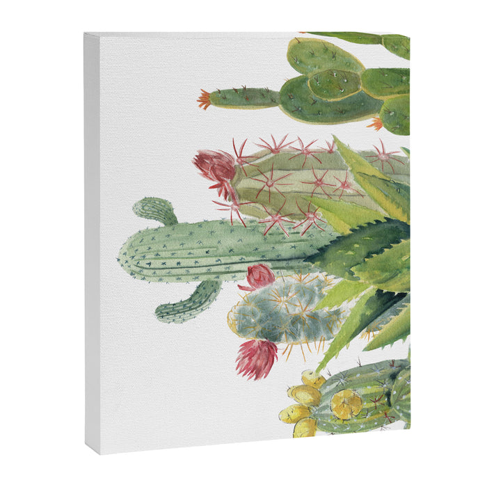 Cactus Watercolor Canvas Print Gallery Image 1