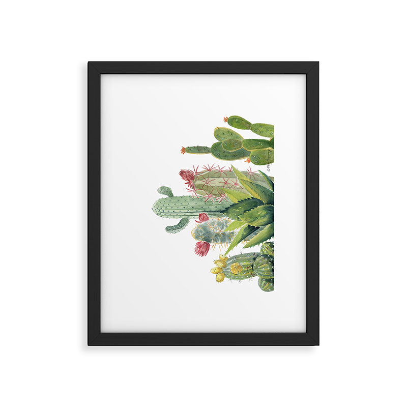Cactus Watercolor Framed Art Print Gallery Image 4