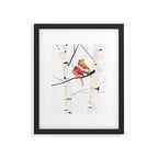 Cardinals and Birch Trees  Framed Art Print Gallery Image 4