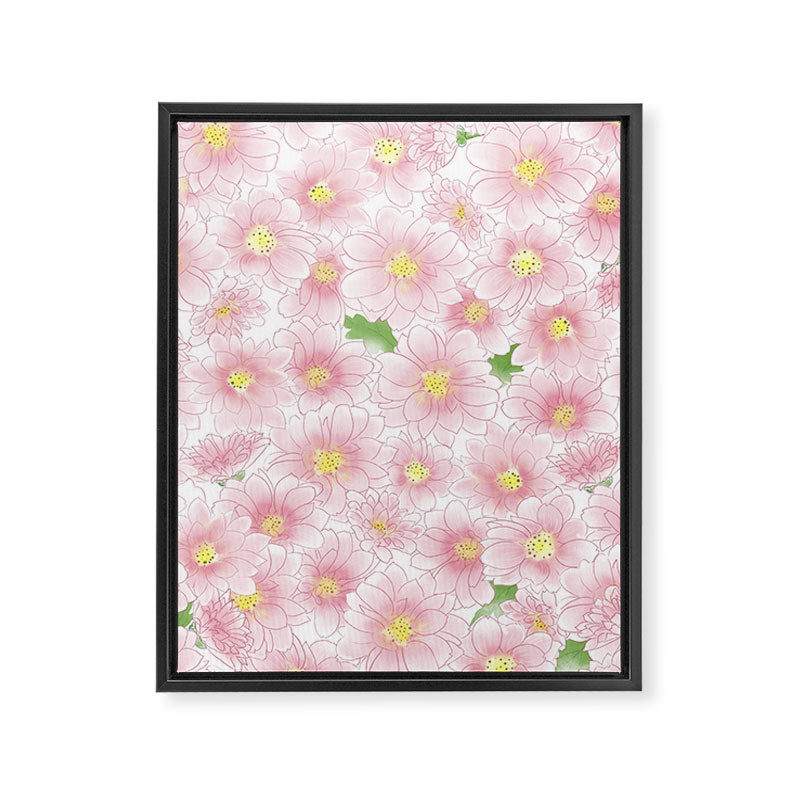 Chrysanthemum Watercolor  Framed Canvas Print Gallery Image 8