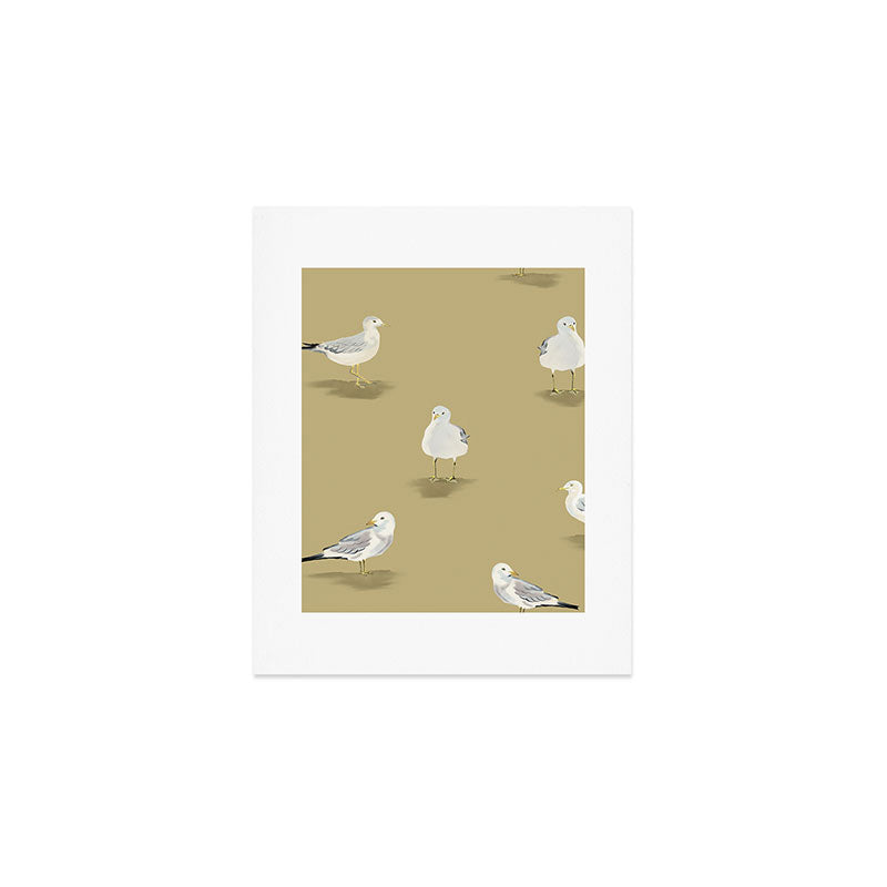 Coastal Seagulls  Art Print Gallery Image 1