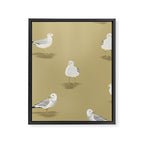 Coastal Seagulls  Framed Canvas Print Gallery Image 8