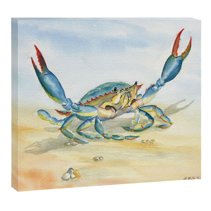Colorful Blue Crab 2 Canvas Print Gallery Image 1