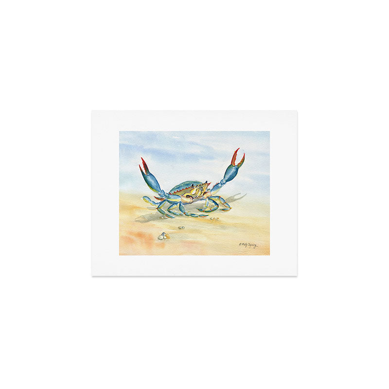 Colorful Blue Crab 2 Art Print Gallery Image 1