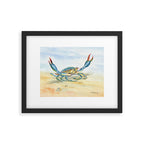 Colorful Blue Crab 2 Framed Art Print Gallery Image 4