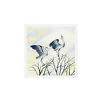 Couple of Great Blue Heron Art Print Gallery Image 1