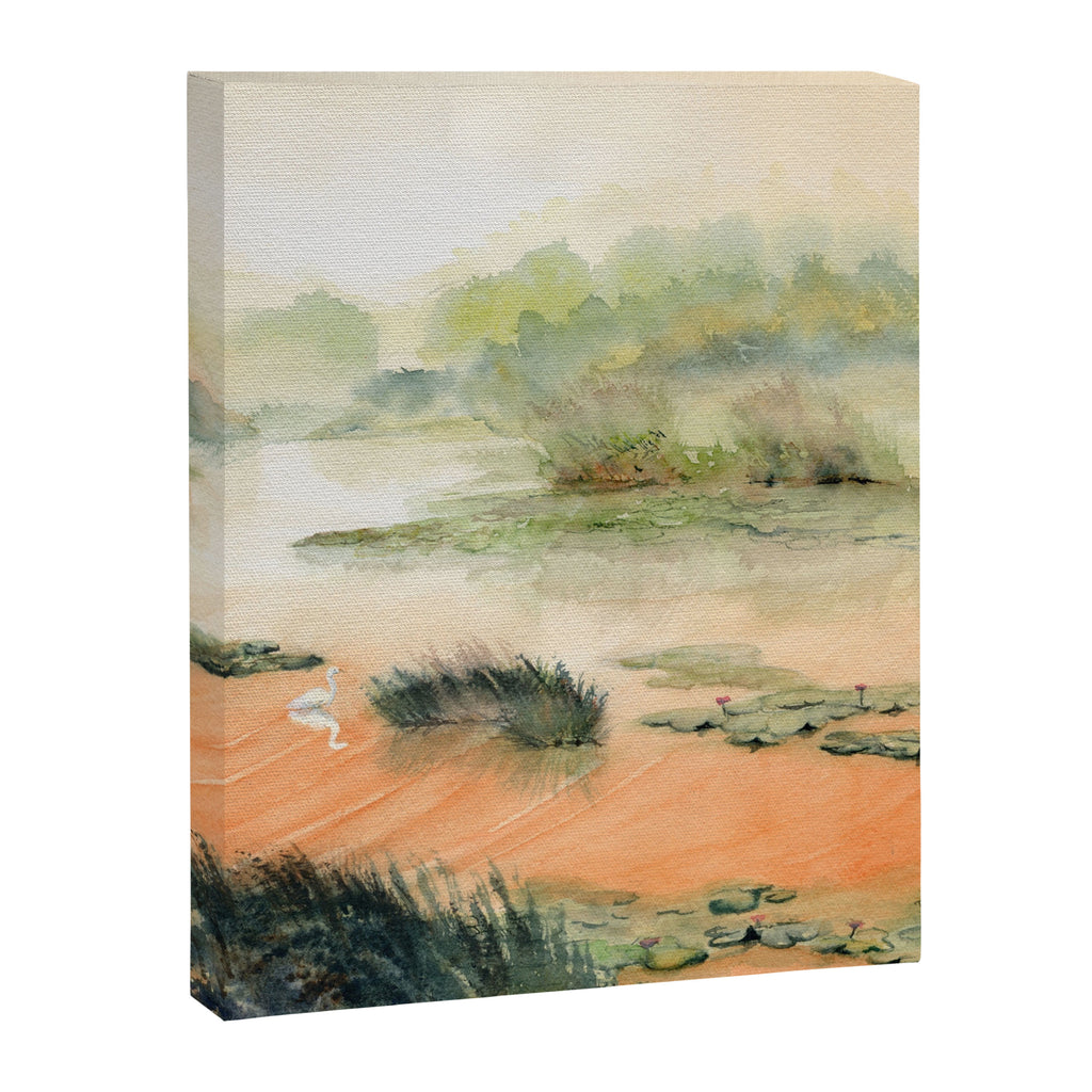 Egret On The Marsh Canvas Print Gallery Image 8