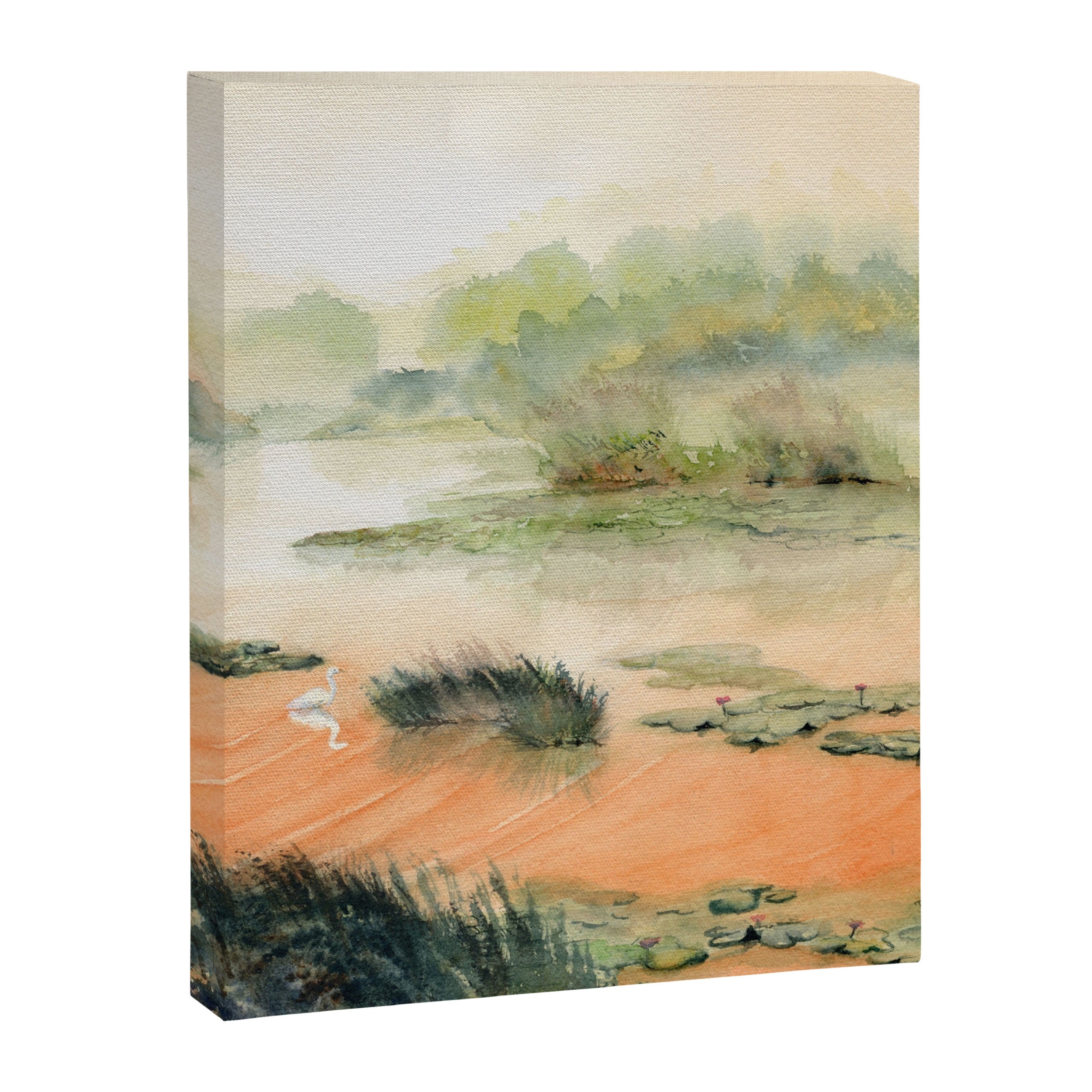 Egret On The Marsh Canvas Print Gallery Image 8