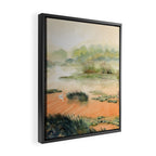 Egret On The Marsh Framed Canvas Print Gallery Image 2