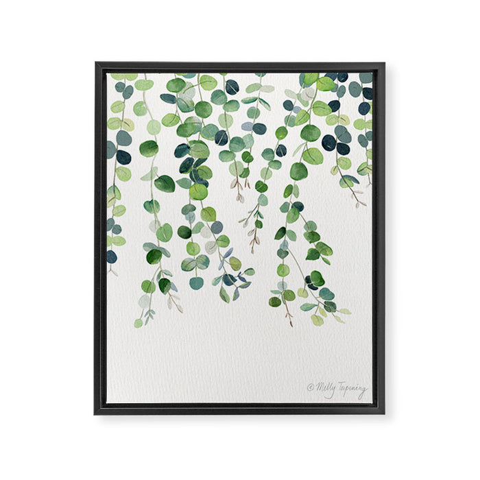 Eucalyptus Watercolor 4 Framed Canvas Print Gallery Image 1