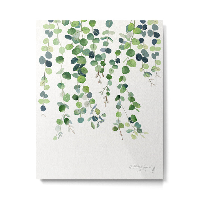 Eucalyptus Watercolor 4 Metal Print Gallery Image 1