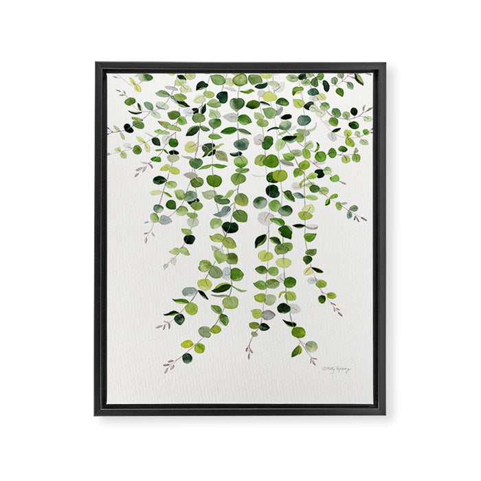 Eucalyptus Watercolor 8 Framed Canvas Print Gallery Image 1
