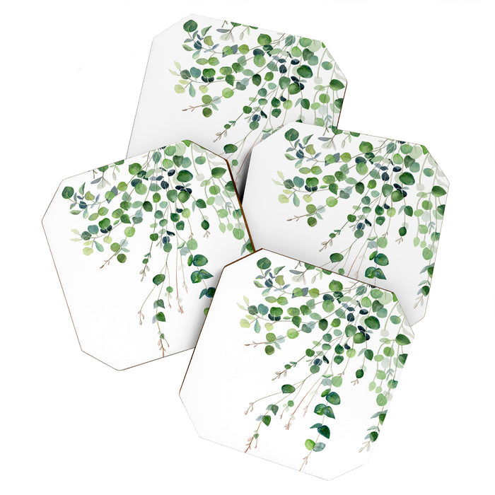 Eucalyptus Watercolor Coaster Gallery Image 1