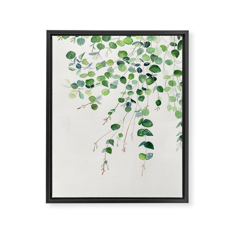 Eucalyptus Watercolor Framed Canvas Print Gallery Image 8