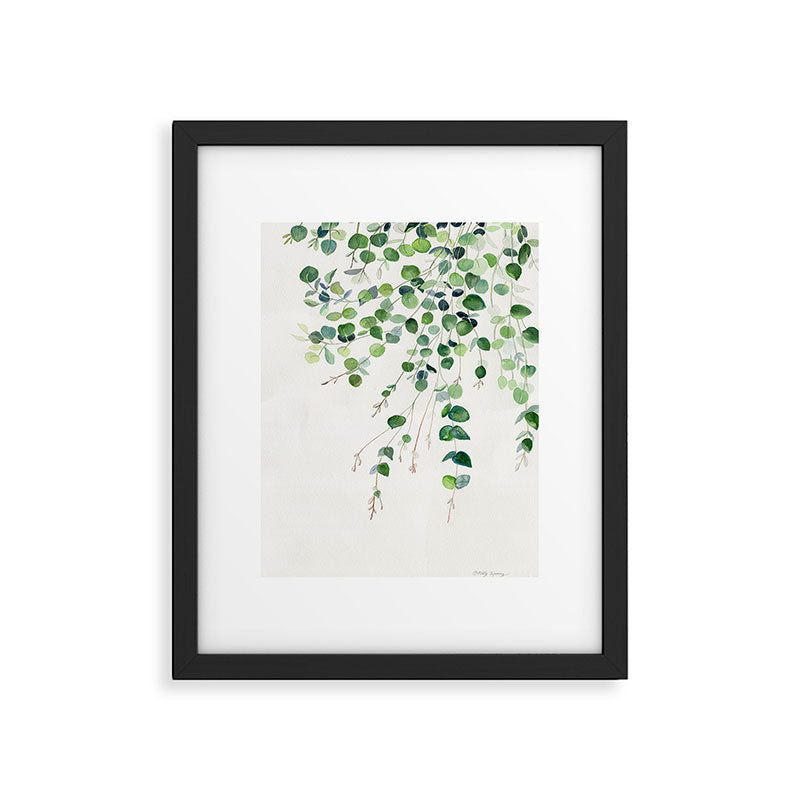 Eucalyptus Watercolor Framed Art Print Gallery Image 4