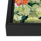 Geranium Watercolor  Framed Canvas Print Gallery Image 3