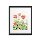 Geranium Watercolor  Framed Art Print Gallery Image 6