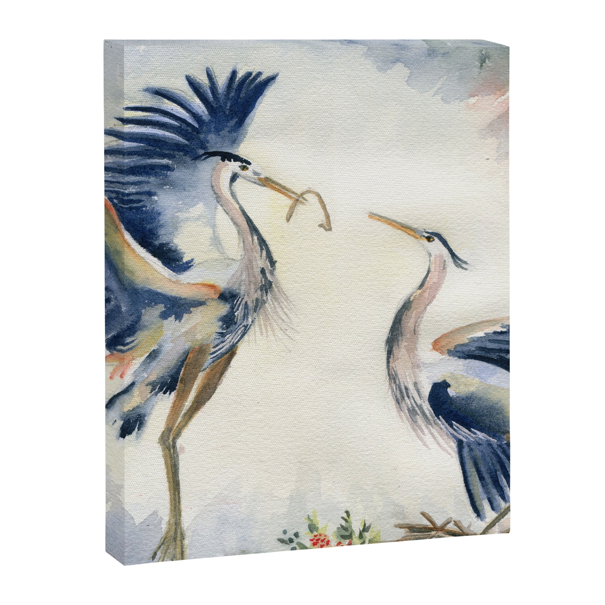 Great Blue Heron Couple Canvas Print Gallery Image 8