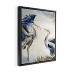 Great Blue Heron Couple Framed Canvas Print Gallery Image 2