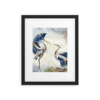 Great Blue Heron Couple Framed Art Print Gallery Image 4