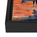 Great Blue Heron in Marsh Framed Canvas Print Gallery Image 3