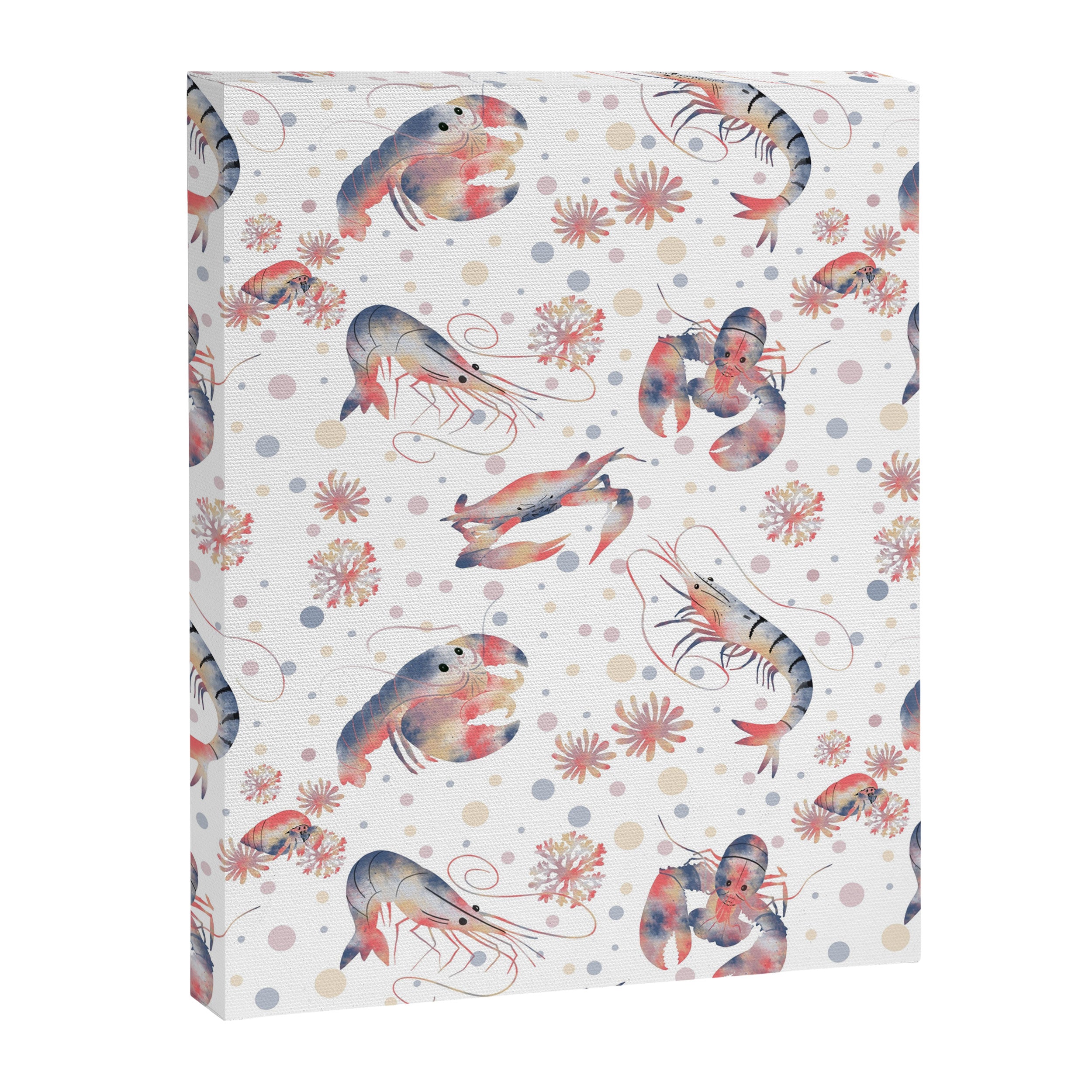 Happy Crustacean Pattern Canvas Print Gallery Image 8