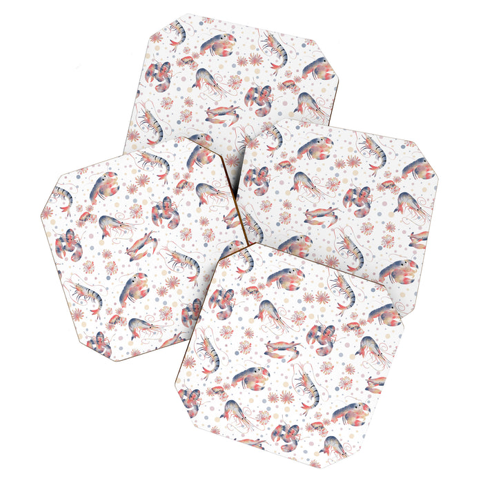 Happy Crustacean Pattern Coaster Gallery Image 1