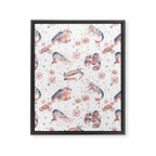Happy Crustacean Pattern Framed Canvas Print Gallery Image 8