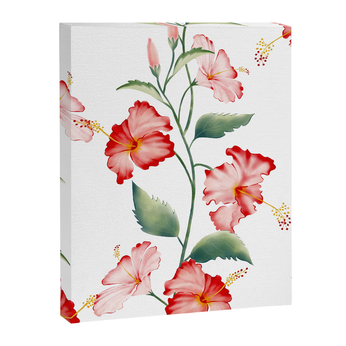 Hibiscus in White Canvas Print Gallery Image 1