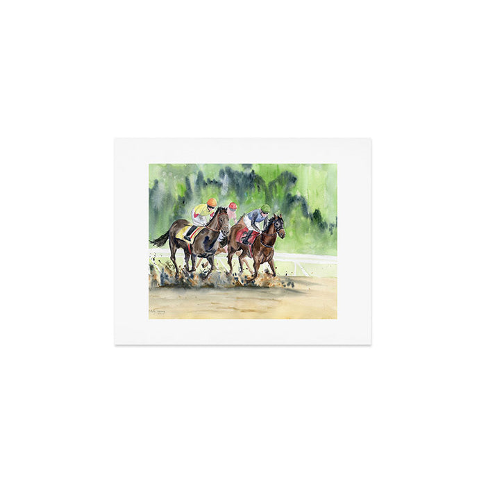 Horse Racing 2 Art Print Gallery Image 1