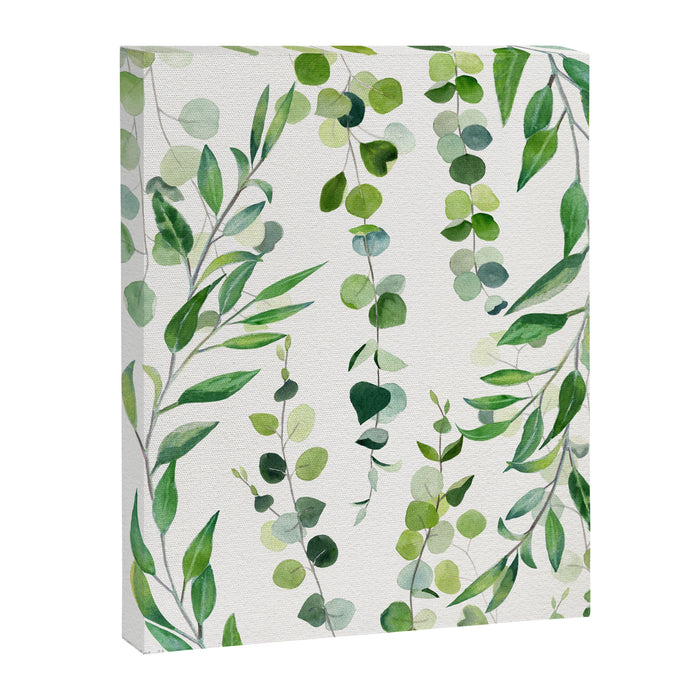 Nature Green Eucalyptus Leaves  Canvas Print Gallery Image 1