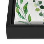 Nature Green Eucalyptus Leaves  Framed Canvas Print Gallery Image 3