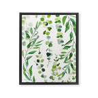 Nature Green Eucalyptus Leaves  Framed Canvas Print Gallery Image 6