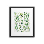 Nature Green Eucalyptus Leaves  Framed Art Print Gallery Image 4