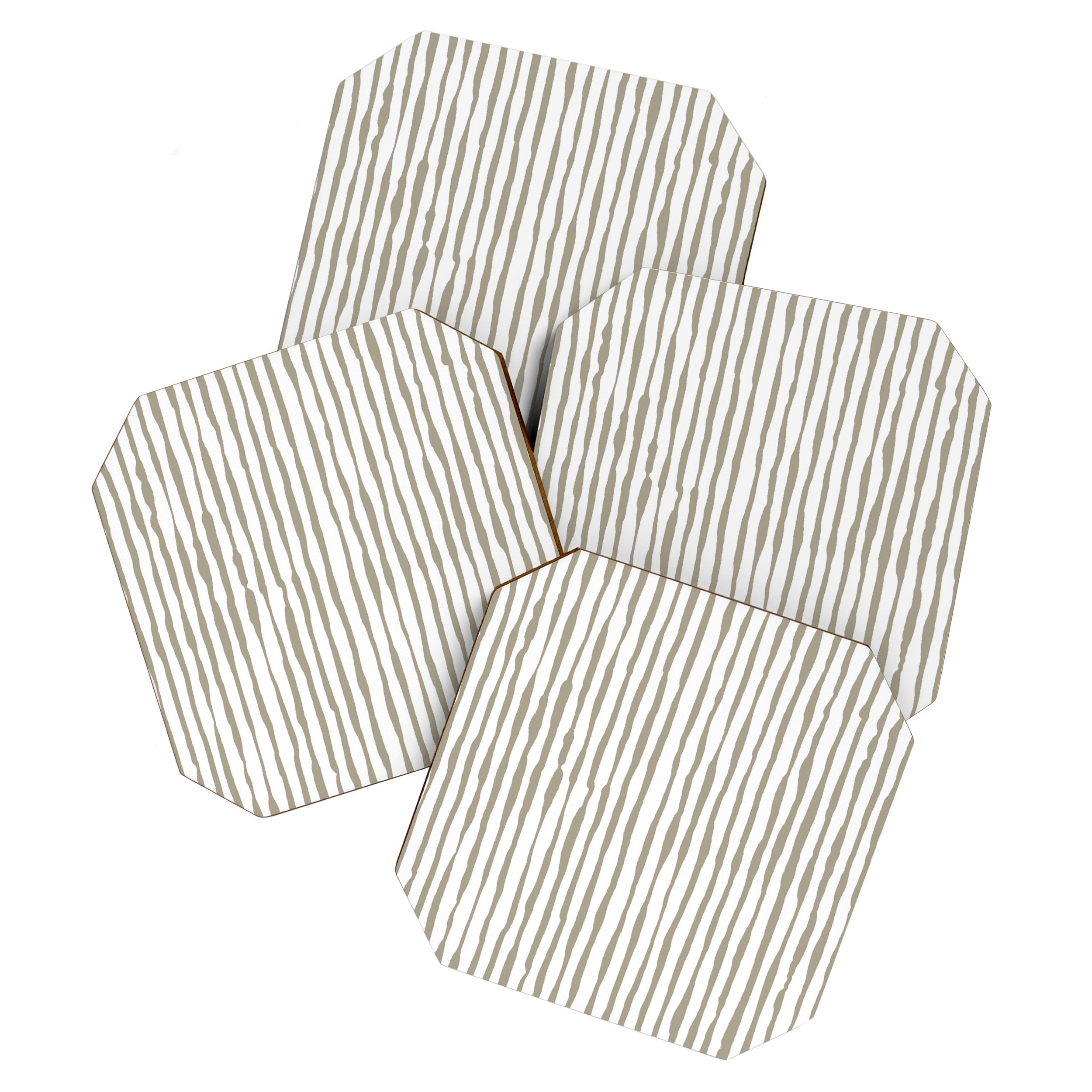 Nutmeg Watercolor Line  Coaster Gallery Image 1