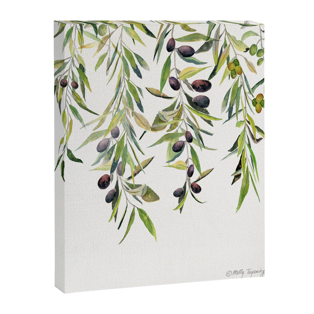 Olive Branch Watercolor  Canvas Print Gallery Image 6