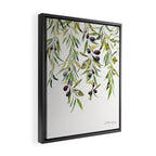 Olive Branch Watercolor  Framed Canvas Print Gallery Image 2