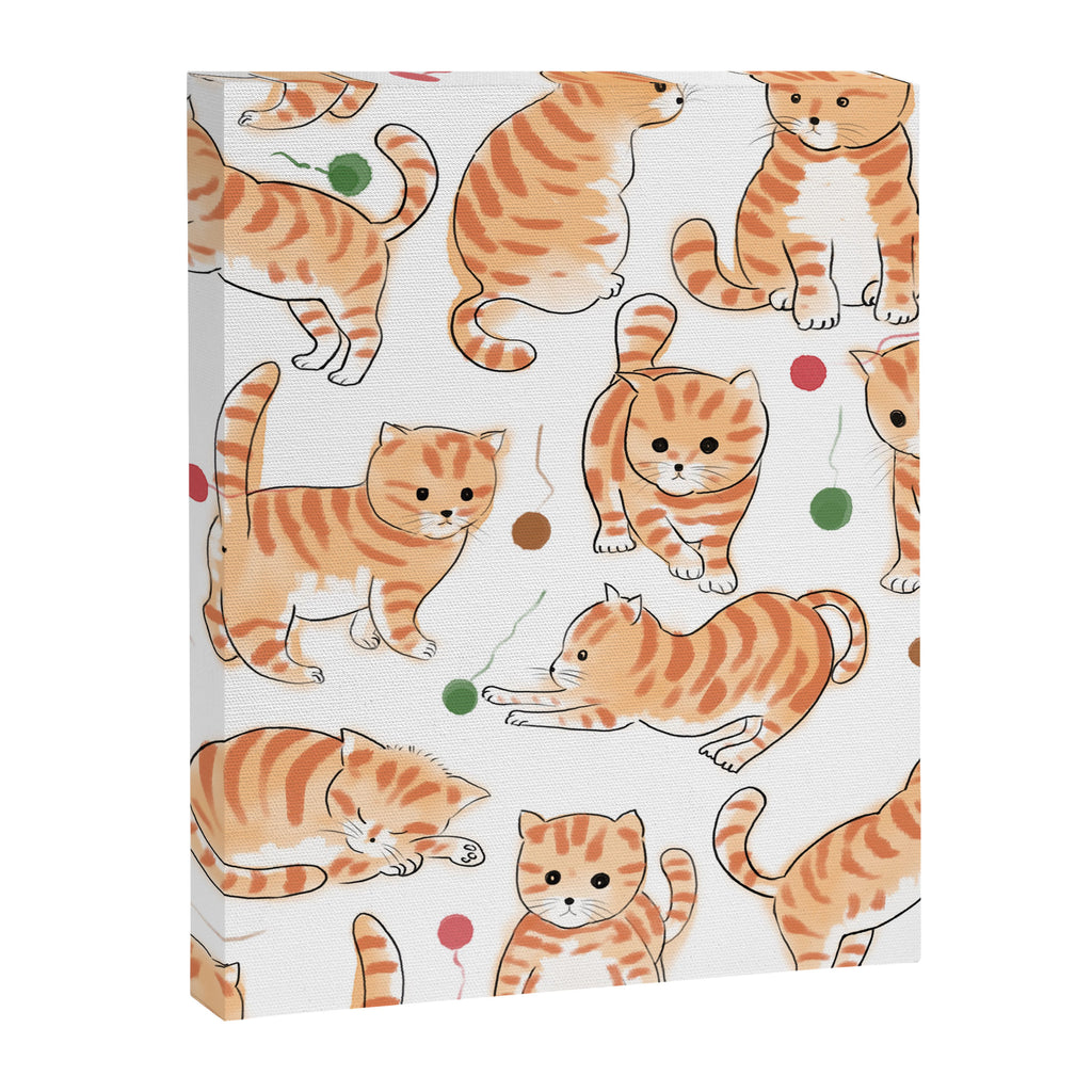 Orange Tabby Kitten Doodle  Canvas Print Gallery Image 8