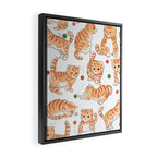 Orange Tabby Kitten Doodle  Framed Canvas Print Gallery Image 2
