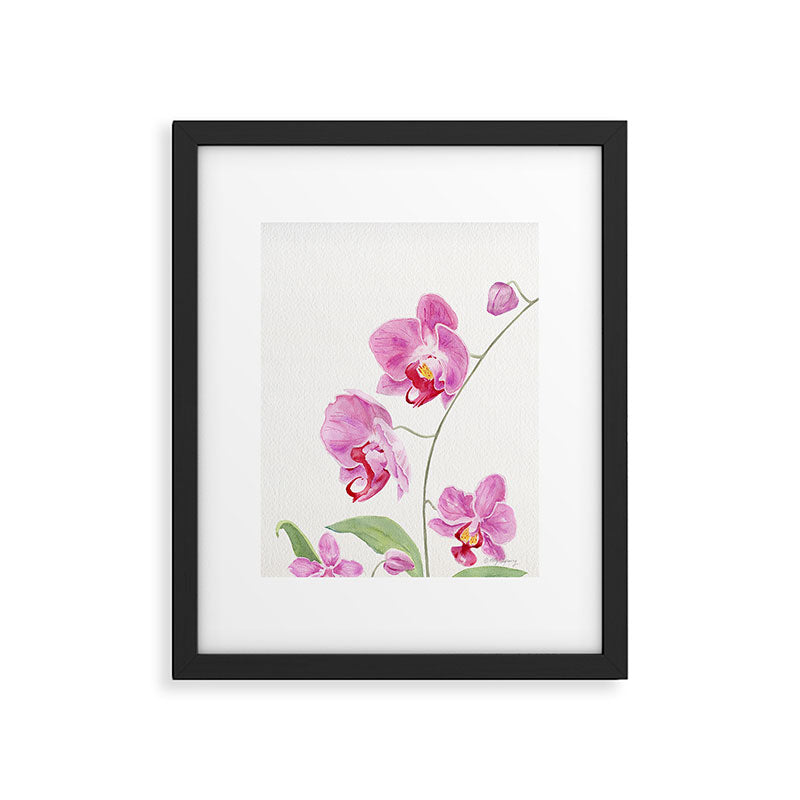 Orchid Framed Art Print Gallery Image 6