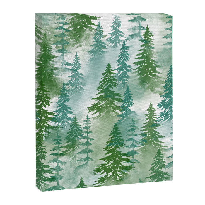 Pine Forest Blue Shade Canvas Print Gallery Image 1