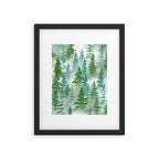 Pine Forest Blue Shade Framed Art Print Gallery Image 6