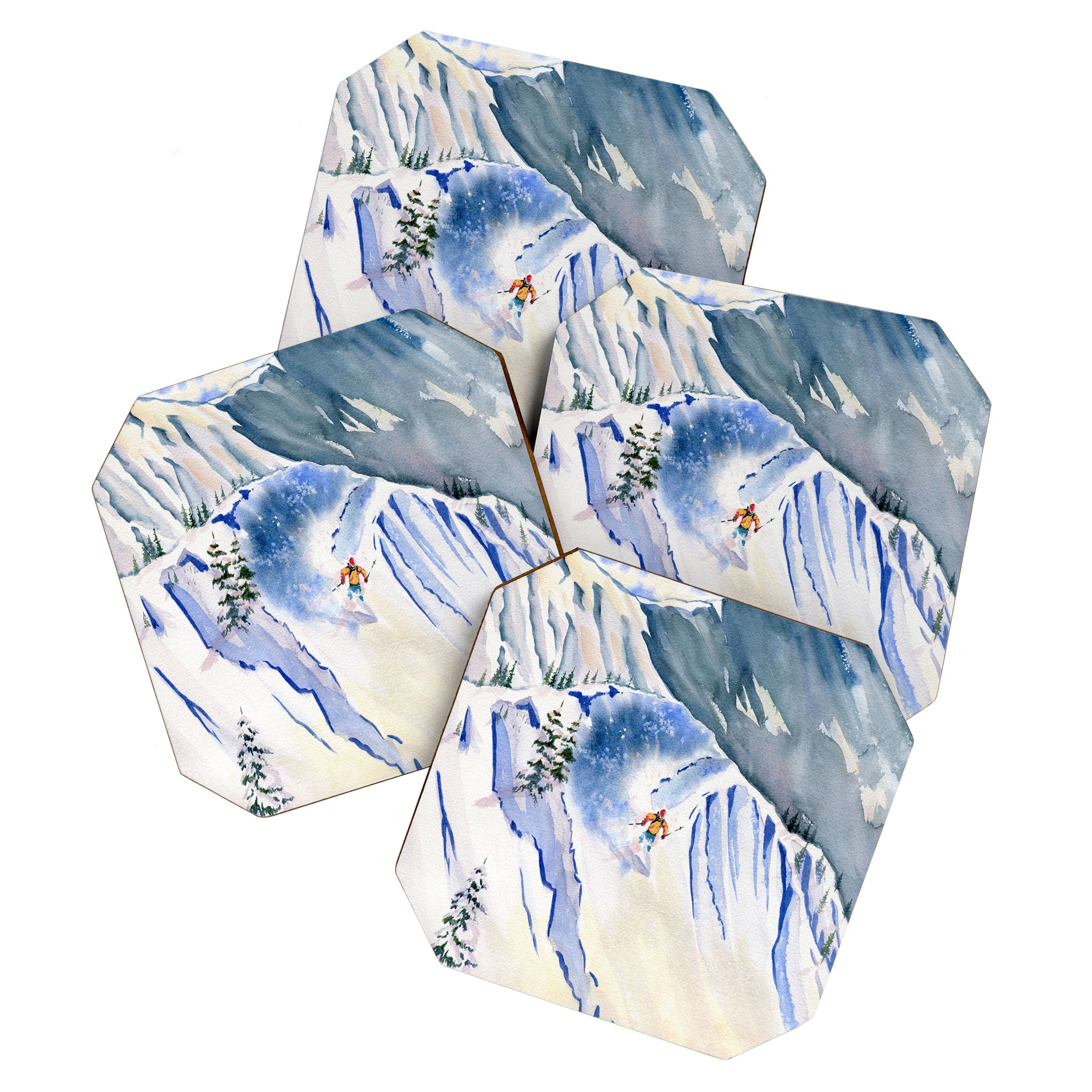 Powder Skiing 2 Coaster Gallery Image 1