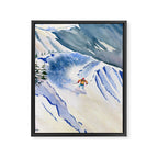 Powder Skiing 2 Framed Canvas Print Gallery Image 8