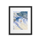 Powder Skiing 2 Framed Art Print Gallery Image 6