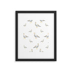 Seagull Watercolor White Background Framed Art Print Gallery Image 6