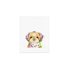 Shih Tzu Watercolor  Art Print Gallery Image 1