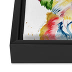 Shih Tzu Watercolor  Framed Canvas Print Gallery Image 3