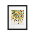 Sunflowers and Eucalyptus Garland  Framed Art Print Gallery Image 5